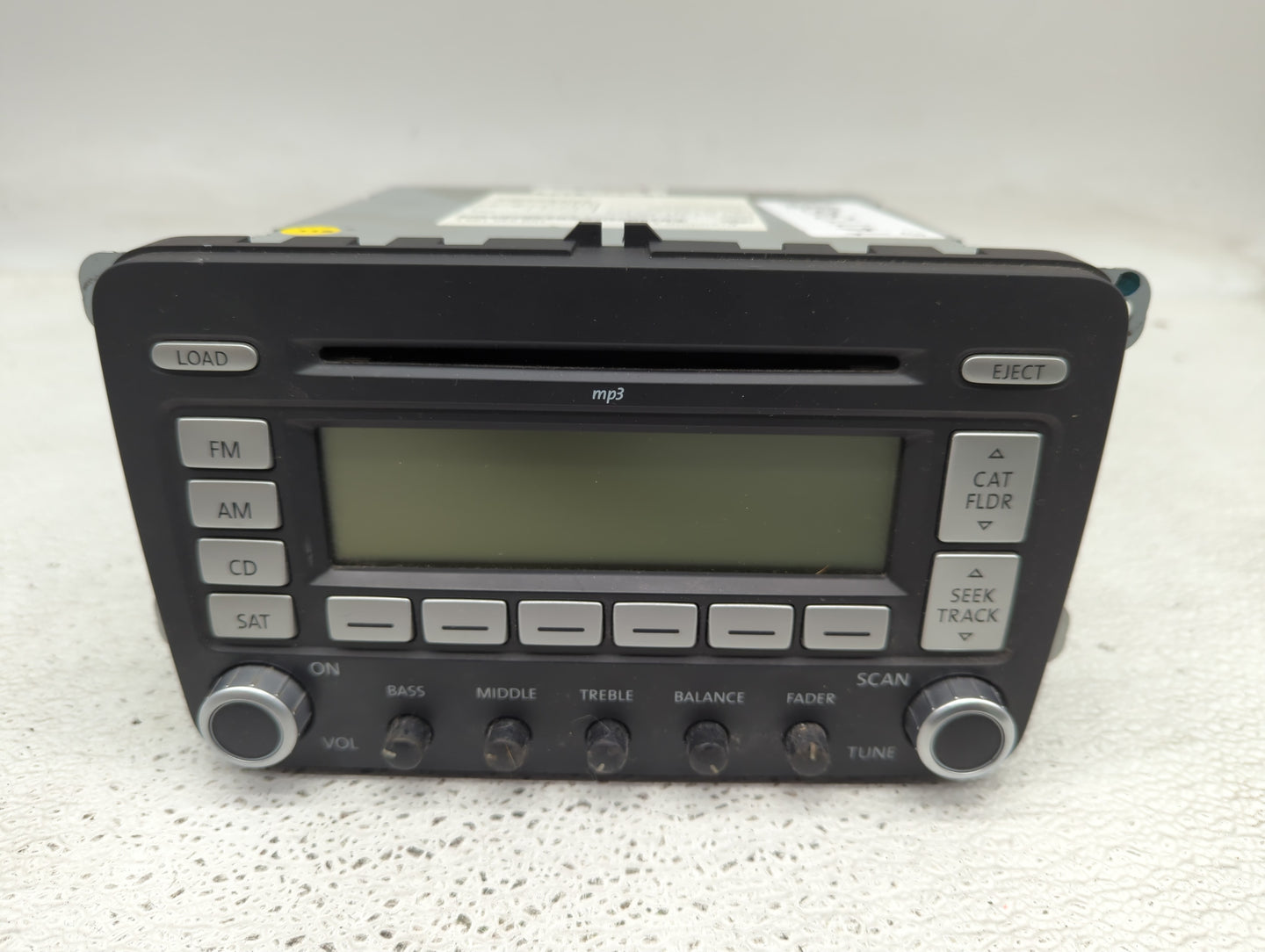 2006-2007 Volkswagen Golf Radio AM FM Cd Player Receiver Replacement P/N:1K0 035 180 L Fits Fits 2005 2006 2007 2008 2009 OE