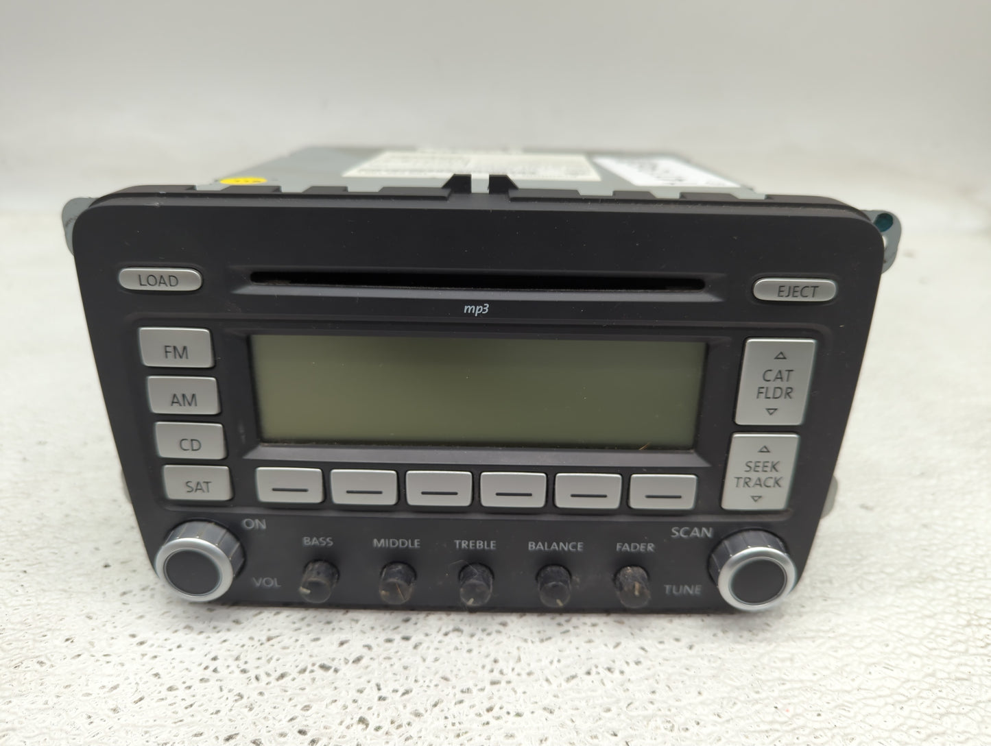2006-2007 Volkswagen Golf Radio AM FM Cd Player Receiver Replacement P/N:1K0 035 180 L Fits Fits 2005 2006 2007 2008 2009 OE