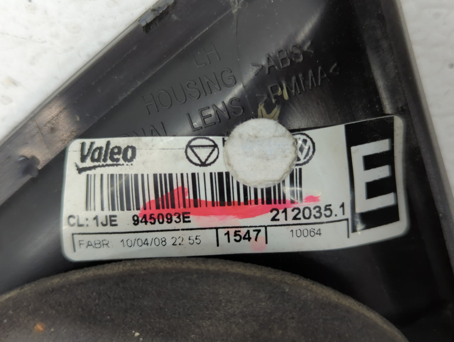 2010-2011 Volkswagen Golf Tail Light Assembly Driver Left OEM Fits Fits 2010 2011 OEM Used Auto Parts - Oemusedautoparts1.co