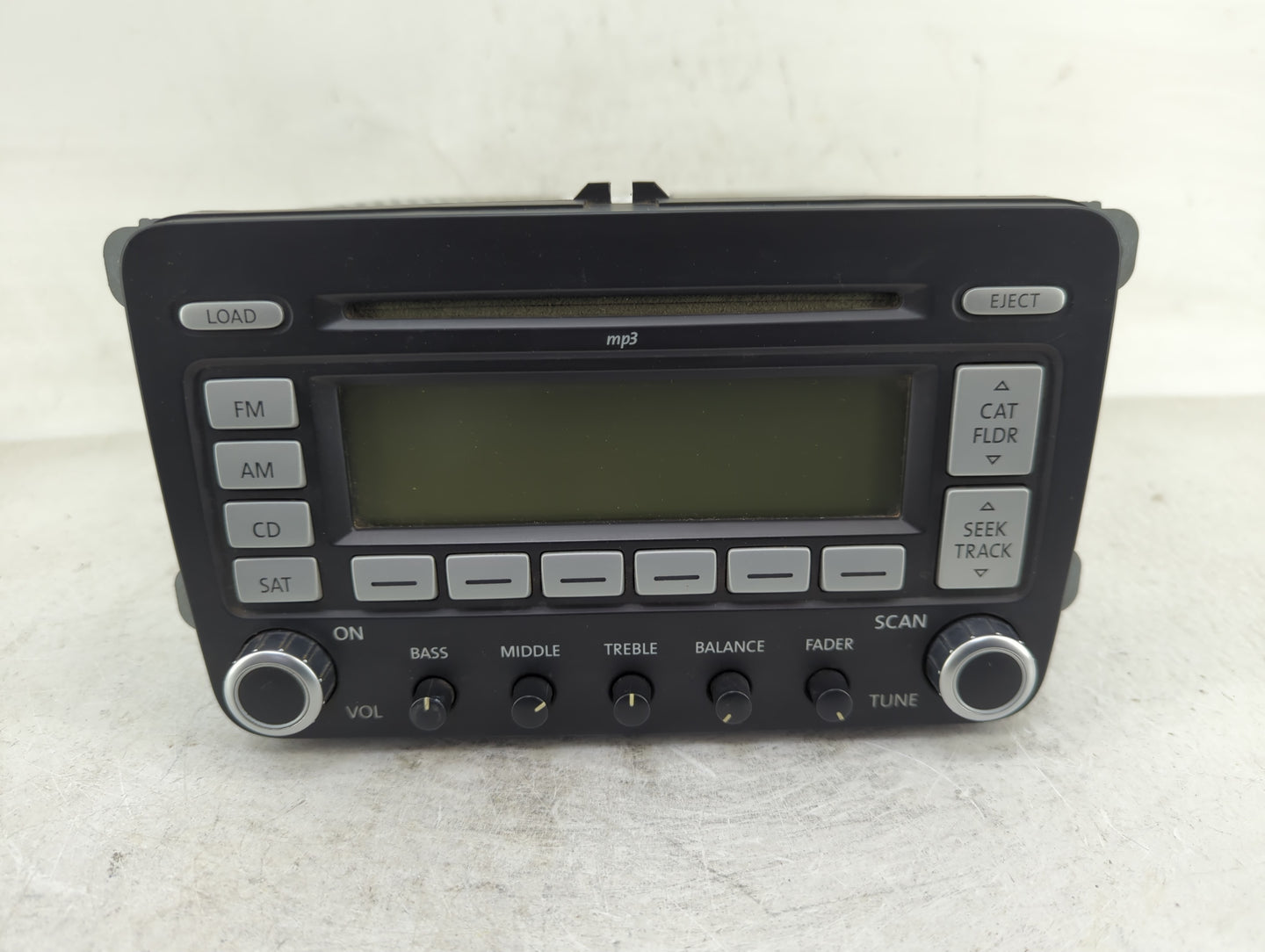2006-2009 Volkswagen Jetta Radio AM FM Cd Player Receiver Replacement P/N:28119146 Fits Fits 2006 2007 2008 2009 OEM Used Au