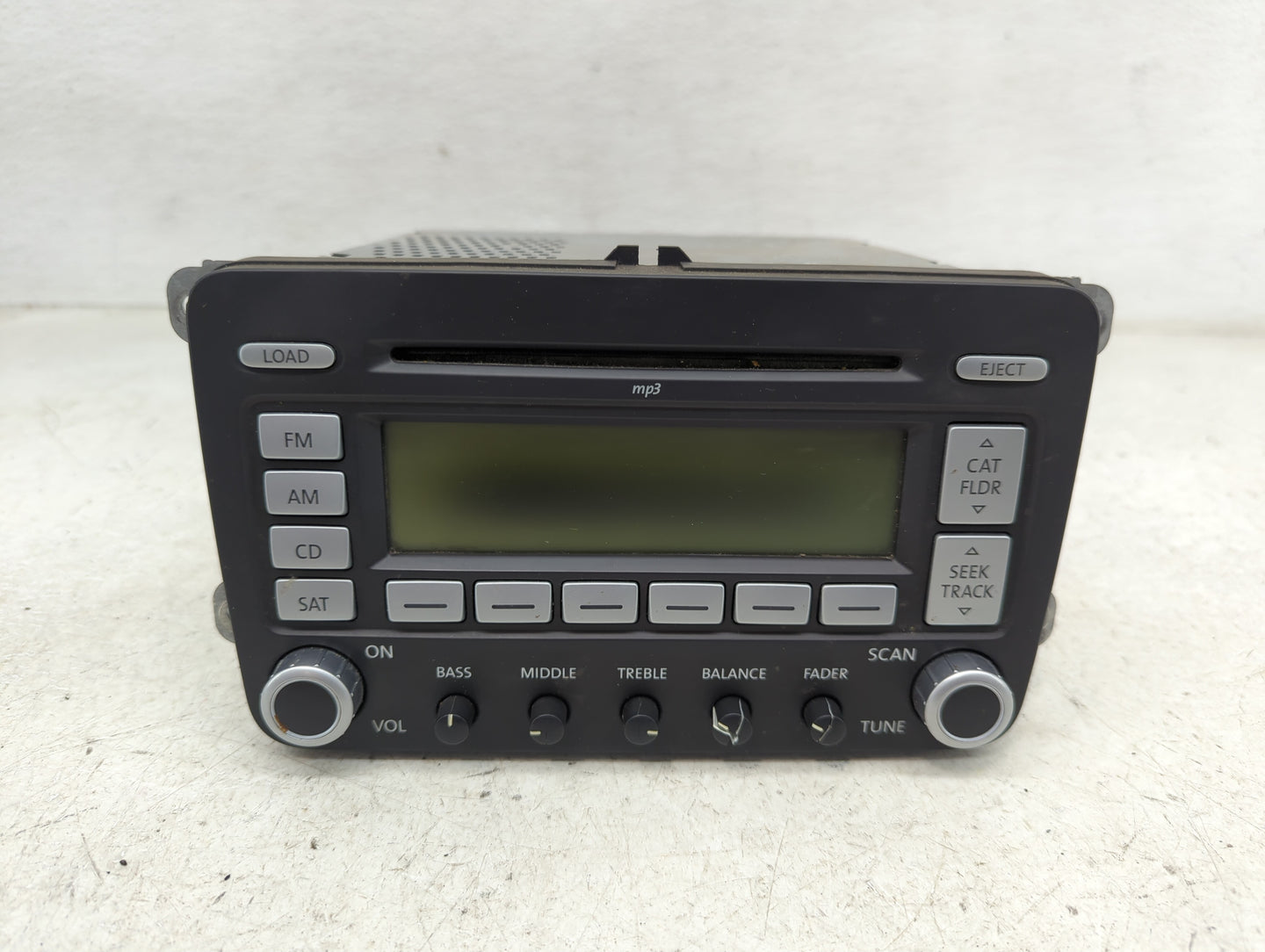 2006-2009 Volkswagen Jetta Radio AM FM Cd Player Receiver Replacement P/N:1K0 035 180 Fits Fits 2006 2007 2008 2009 OEM Used