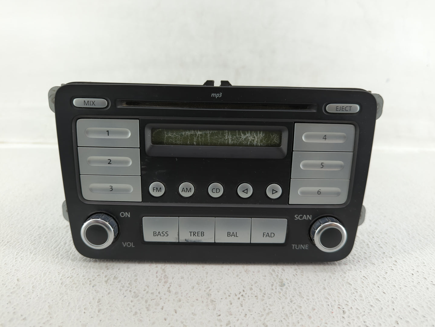 2006-2009 Volkswagen Jetta Radio AM FM Cd Player Receiver Replacement P/N:1K0 035 161 D 1K0 035 161 C Fits OEM Used Auto Par