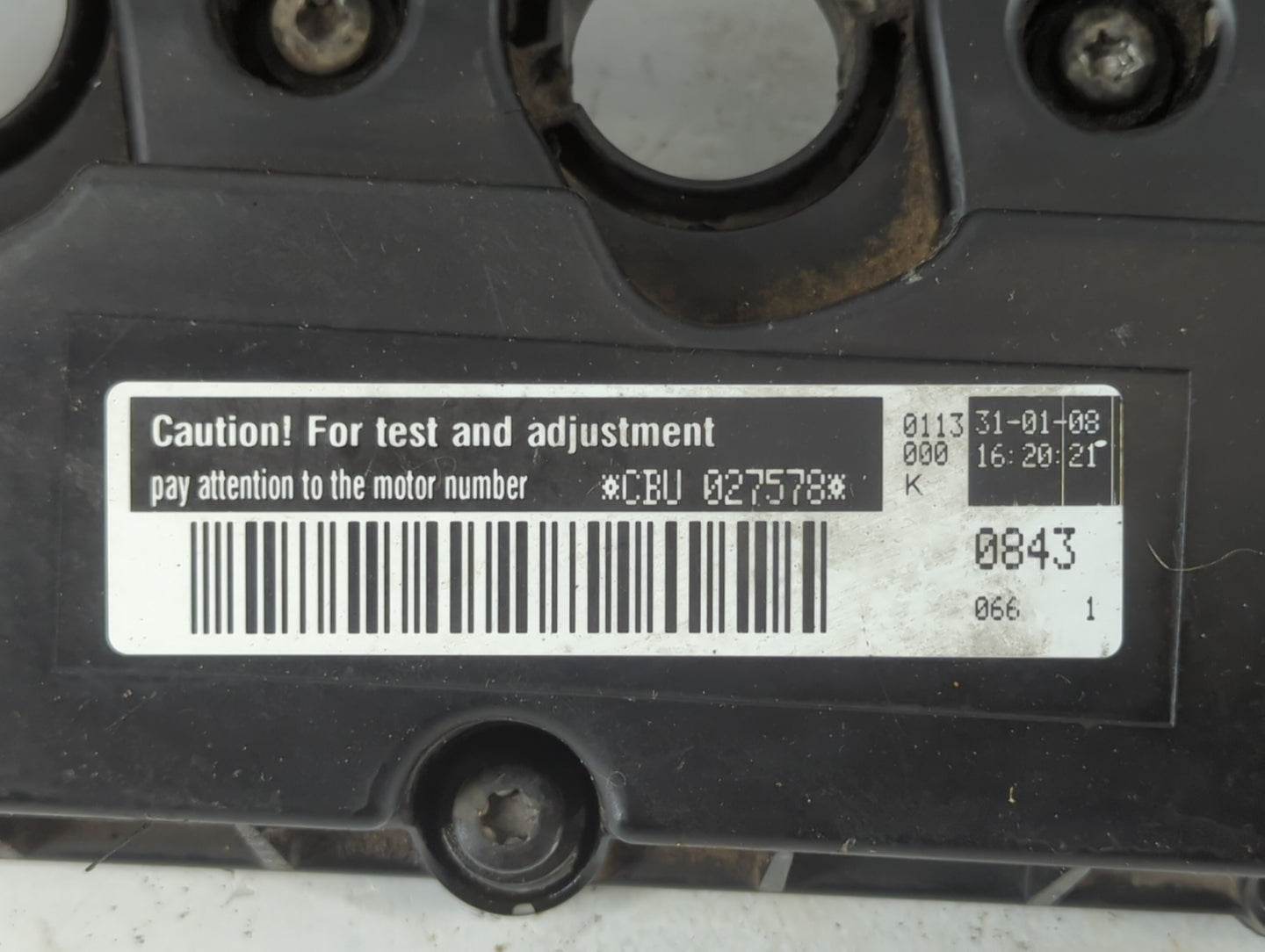 2008 Volkswagen Jetta Driver Left Cylinder Head Valve Cover Fits OEM Used Auto Parts - Oemusedautoparts1.com