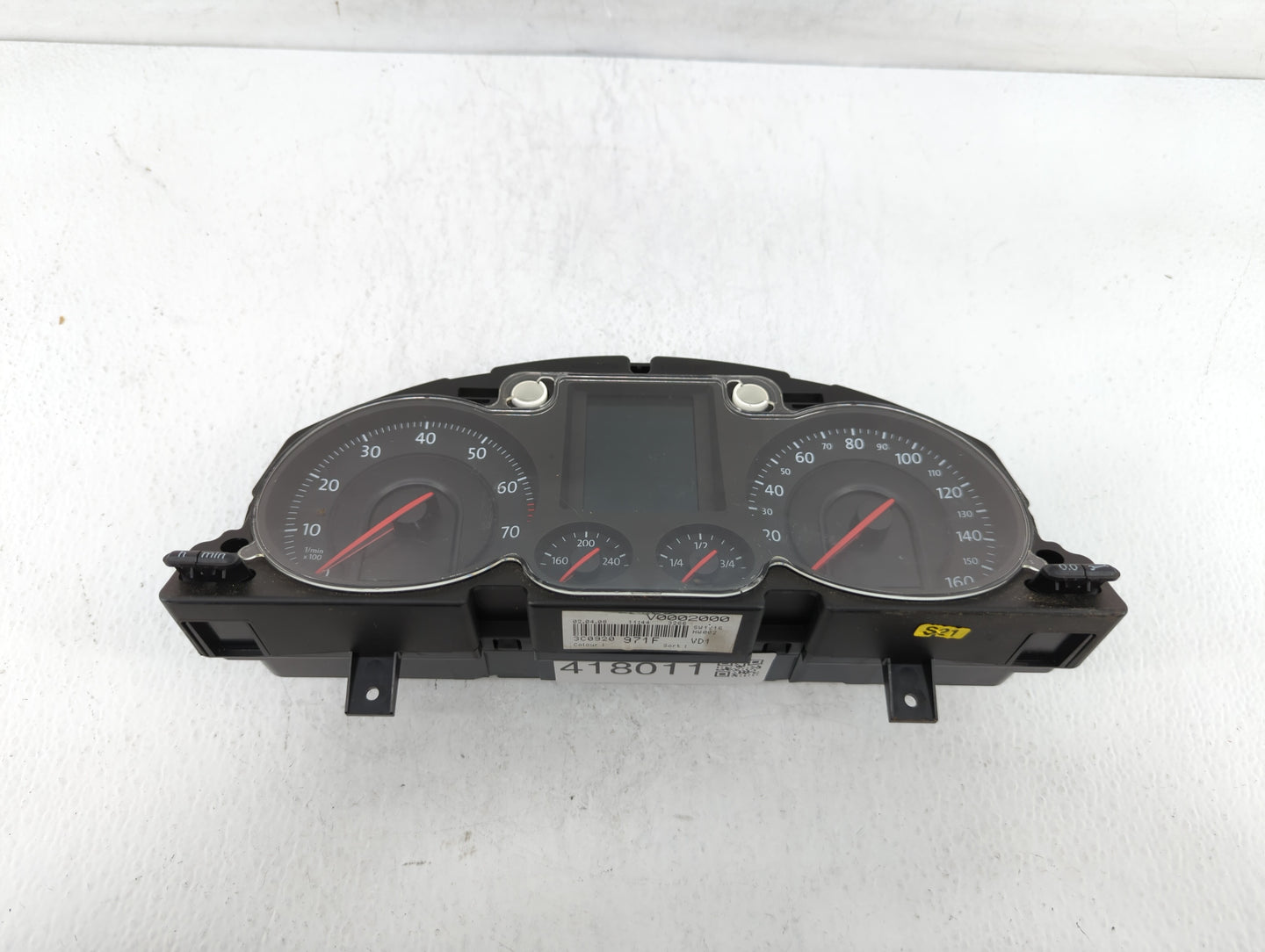 2008 Volkswagen Passat Instrument Cluster Speedometer Gauges P/N:3C0920971F A2C53194181 Fits OEM Used Auto Parts - Oemusedau