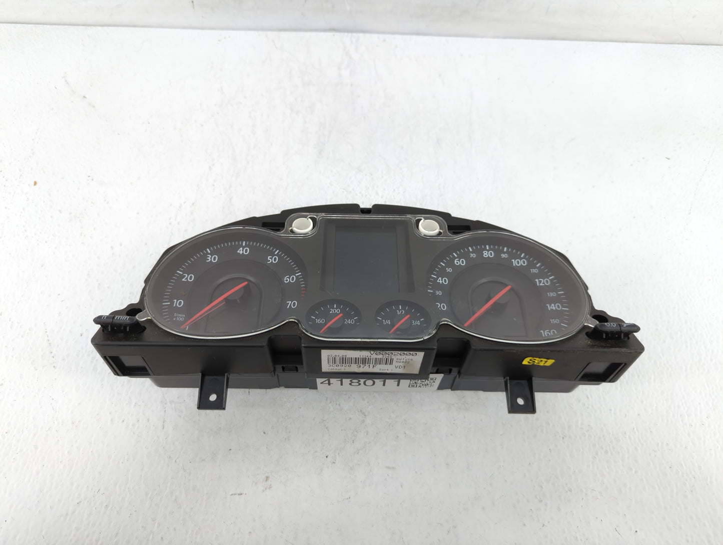2008 Volkswagen Passat Instrument Cluster Speedometer Gauges P/N:3C0920971F A2C53194181 Fits OEM Used Auto Parts - Oemusedau