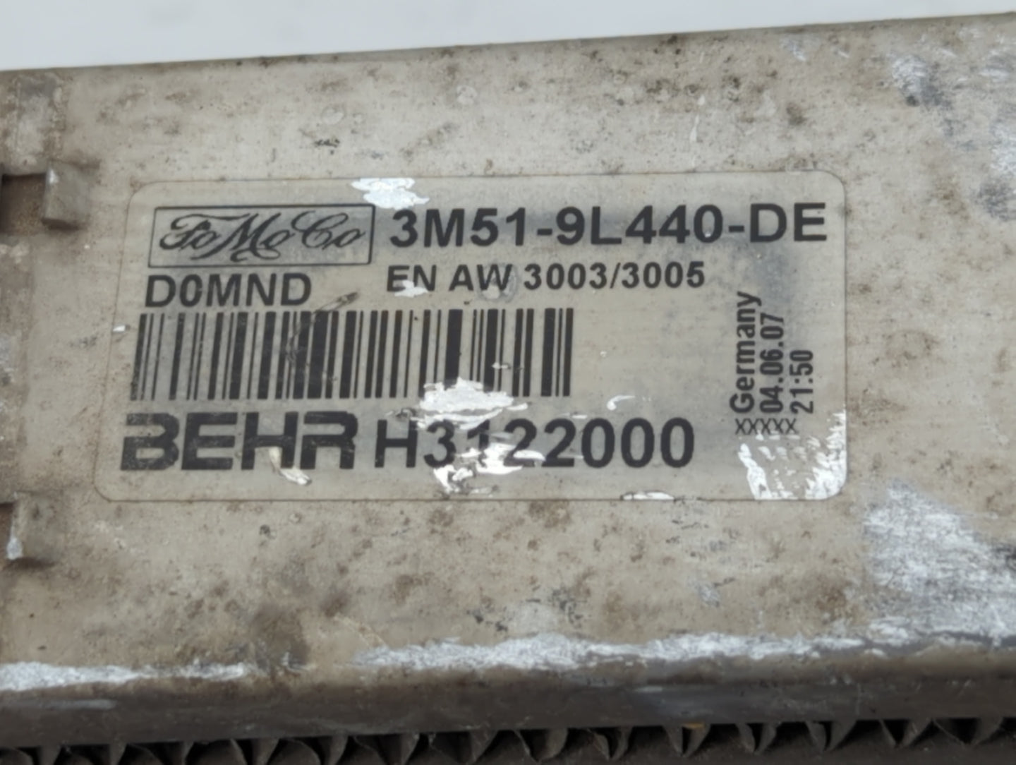 2007-2013 Volvo C30 Turbo Intercooler - Oemusedautoparts1.com