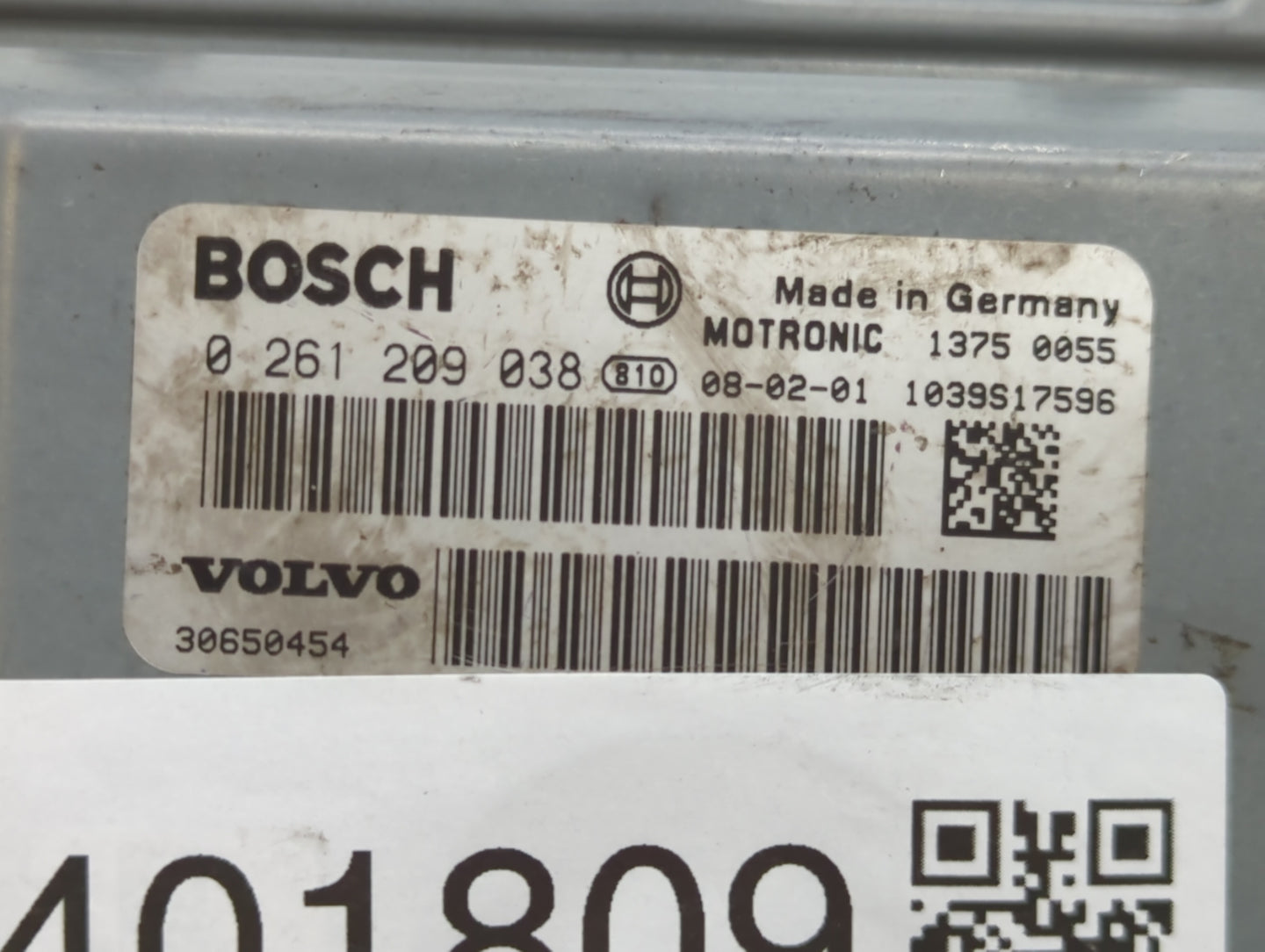 2008 Volvo V70 PCM Engine Control Computer ECU ECM PCU OEM P/N:279700-9300 0 261 209 038 Fits OEM Used Auto Parts - Oemuseda