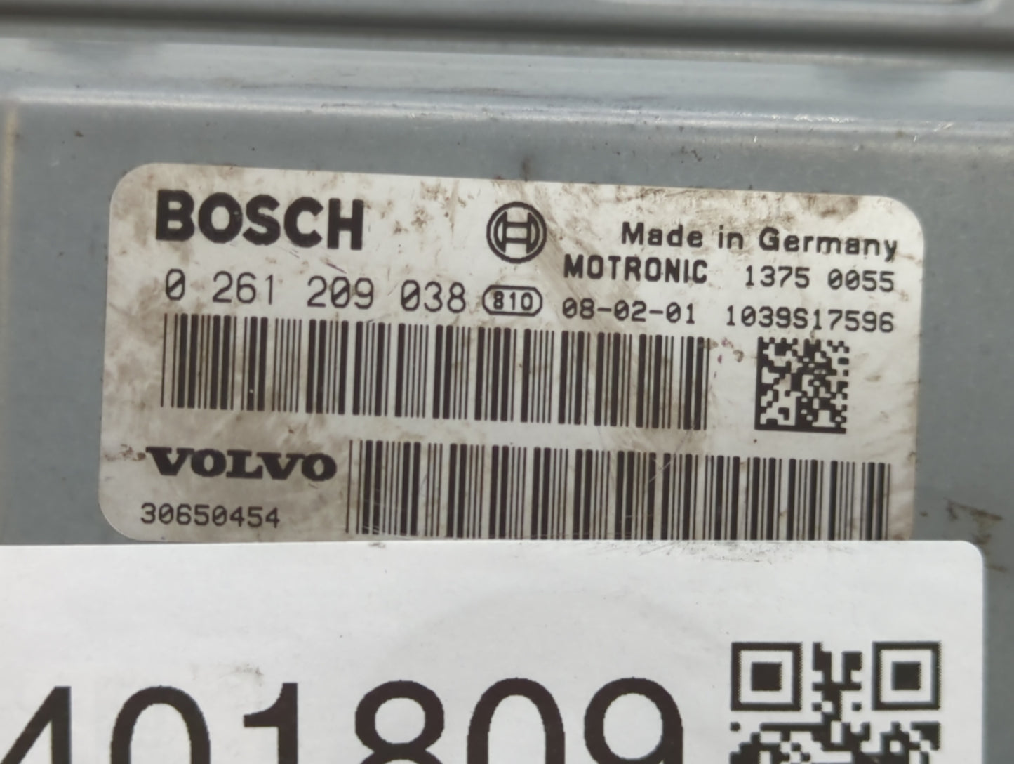 2008 Volvo V70 PCM Engine Control Computer ECU ECM PCU OEM P/N:279700-9300 0 261 209 038 Fits OEM Used Auto Parts - Oemuseda