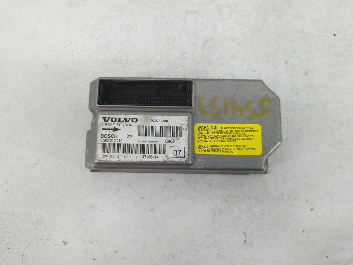 2008 Volvo Xc90 Srs Safety Restraint System Module P30782386|0285010210 - Oemusedautoparts1.com