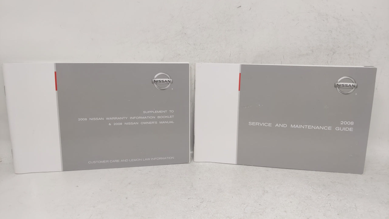 2008 Nissan Sentra Owners Manual Book Guide OEM Used Auto Parts - Oemusedautoparts1.com