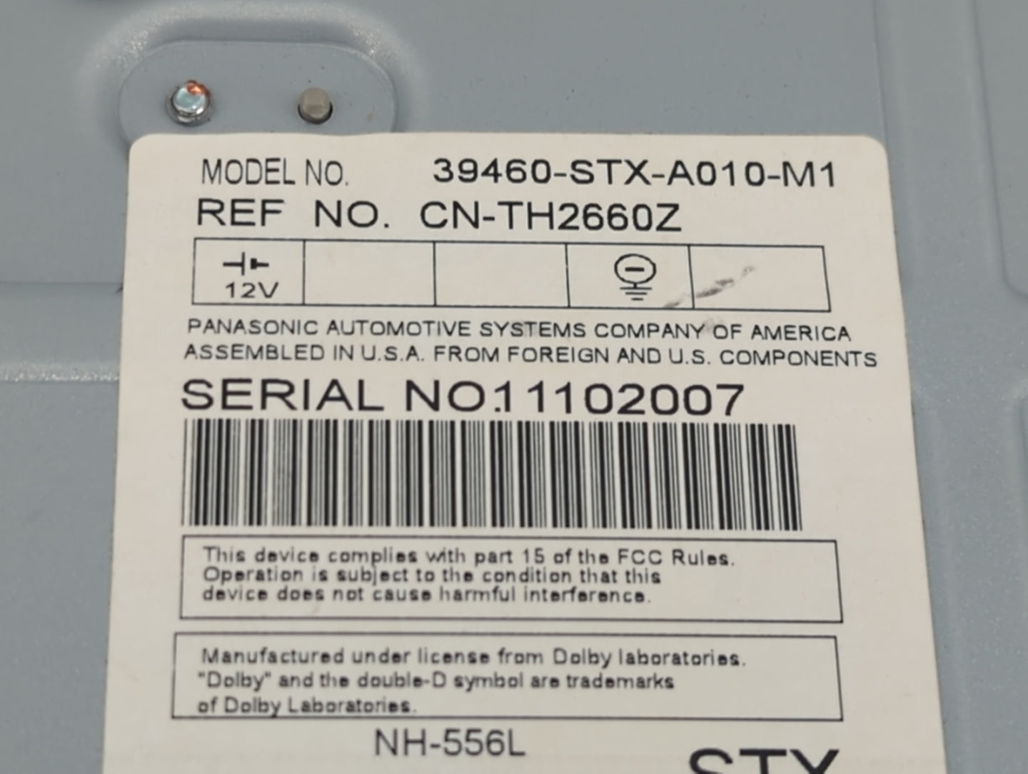 2007-2009 Acura Mdx Information Display Screen - Oemusedautoparts1.com