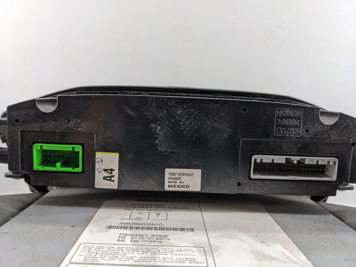 2007-2009 Acura Mdx Radio AM FM Cd Player Receiver Replacement P/N:39101-STX-A060-M1 MN837AO Fits Fits 2007 2008 2009 OEM Us