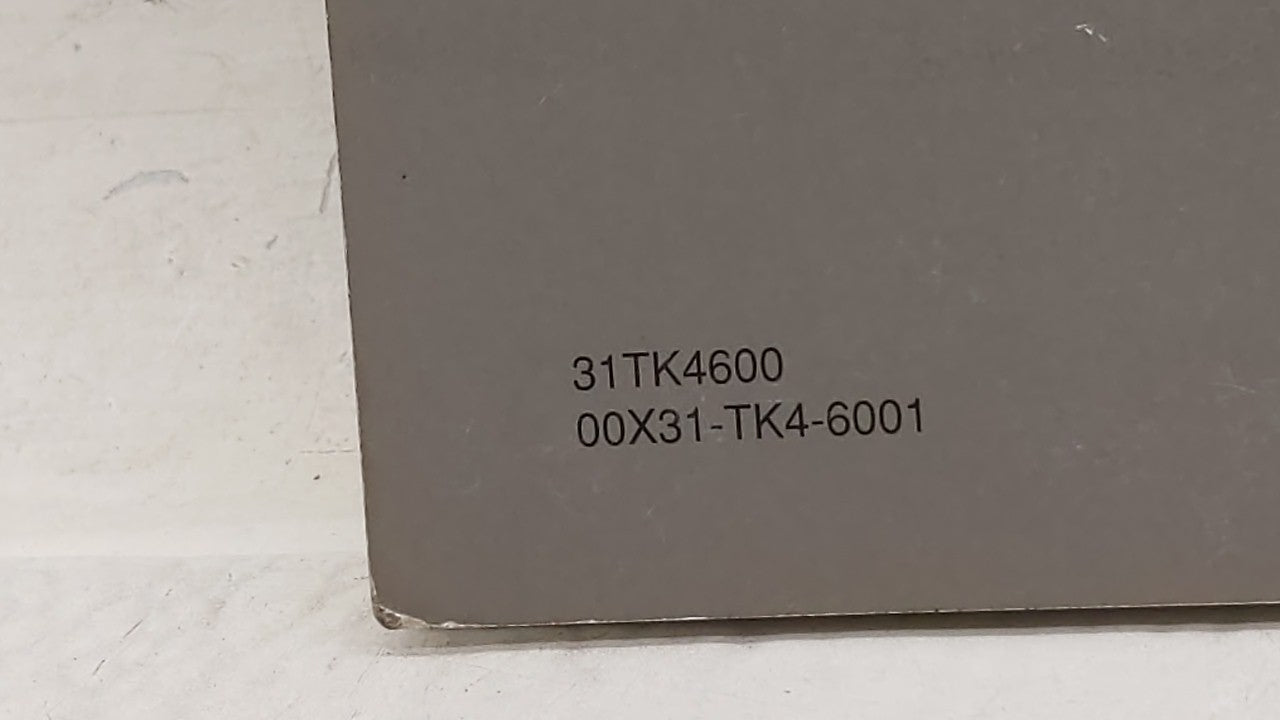 2009 Acura Tl Owners Manual Book Guide OEM Used Auto Parts - Oemusedautoparts1.com