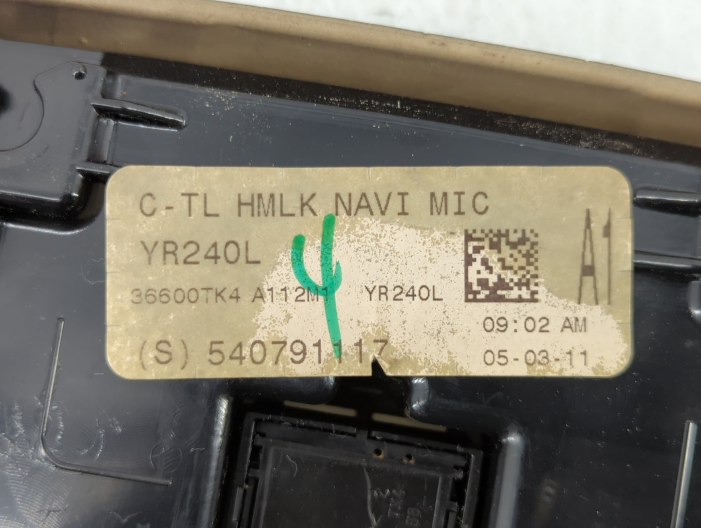 2009-2014 Acura Tl Overhead Roof Console Interior Dome Light - Oemusedautoparts1.com