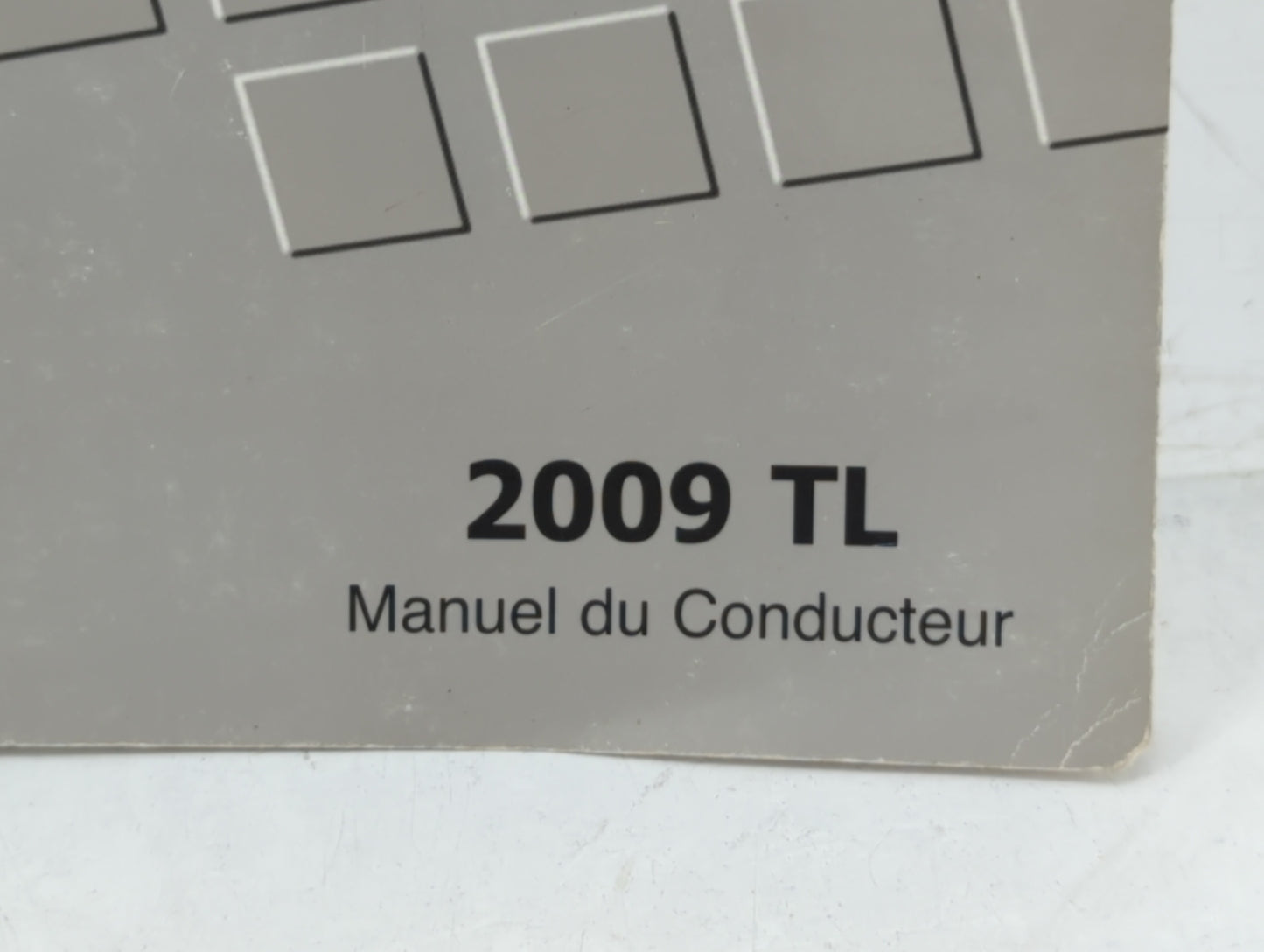 2009 Acura Tl Owners Manual Book Guide OEM Used Auto Parts - Oemusedautoparts1.com