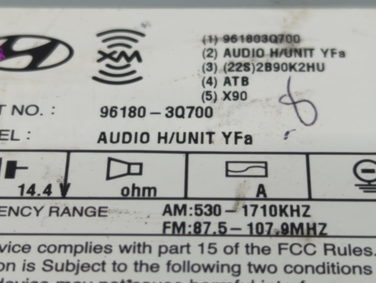 2009 Acura Tl Radio AM FM Cd Player Receiver Replacement P/N:96180-3Q700 96180-3Q600, 96180-3Q6504X, 96180-3Q8004X Fits OEM 