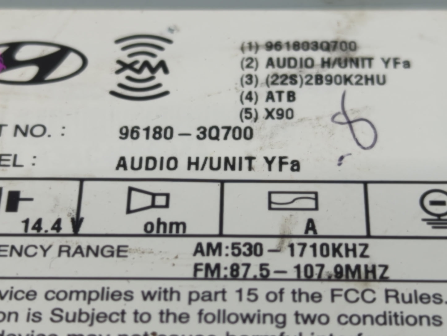 2009 Acura Tl Radio AM FM Cd Player Receiver Replacement P/N:96180-3Q700 96180-3Q600, 96180-3Q6504X, 96180-3Q8004X Fits OEM 