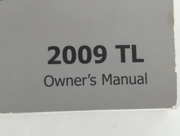 2009 Acura Tl Owners Manual Book Guide P/N:31TK4600 00X31-TK4-6001 OEM Used Auto Parts