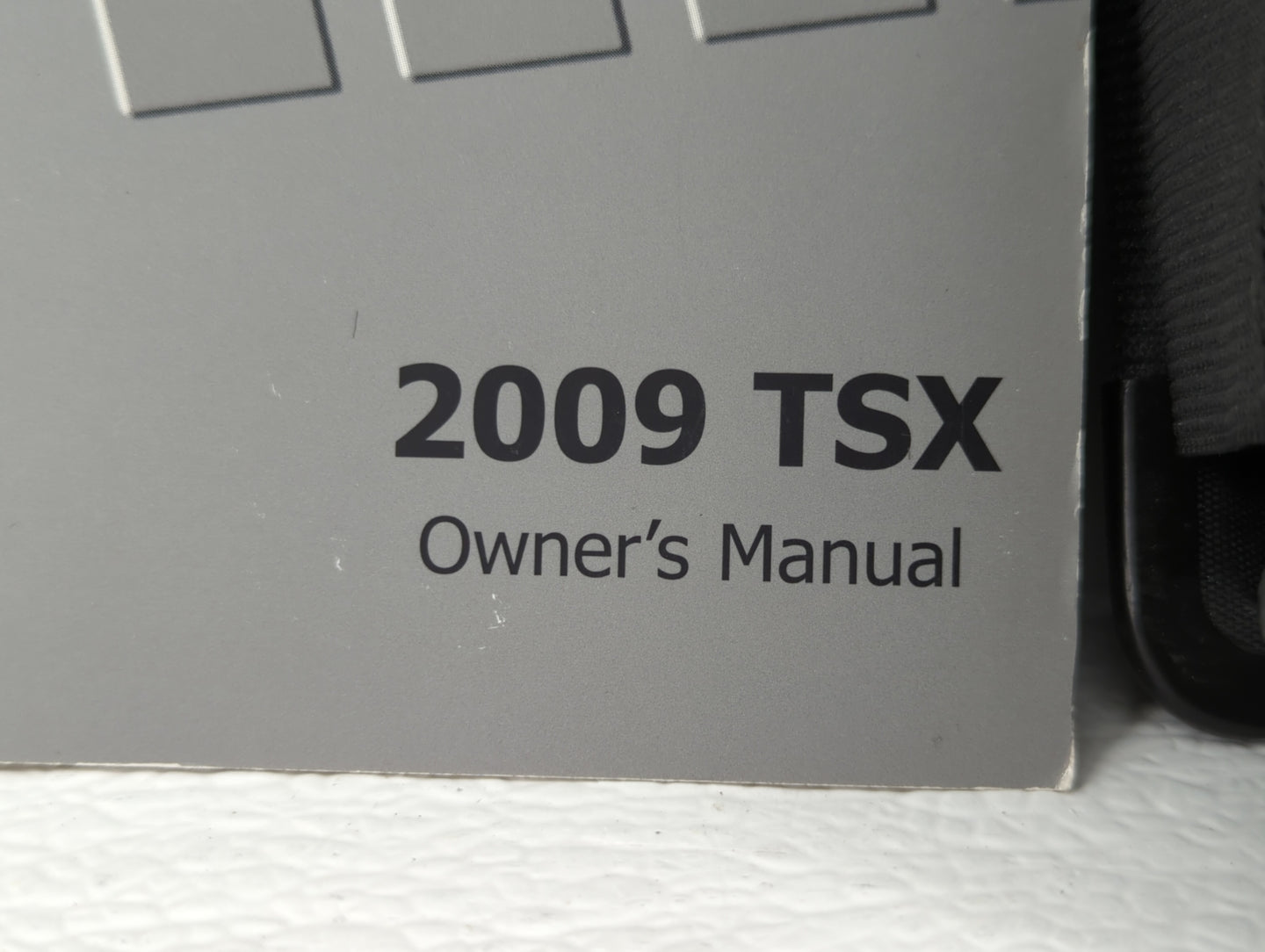 2009 Acura Tsx Owners Manual Book Guide OEM Used Auto Parts - Oemusedautoparts1.com
