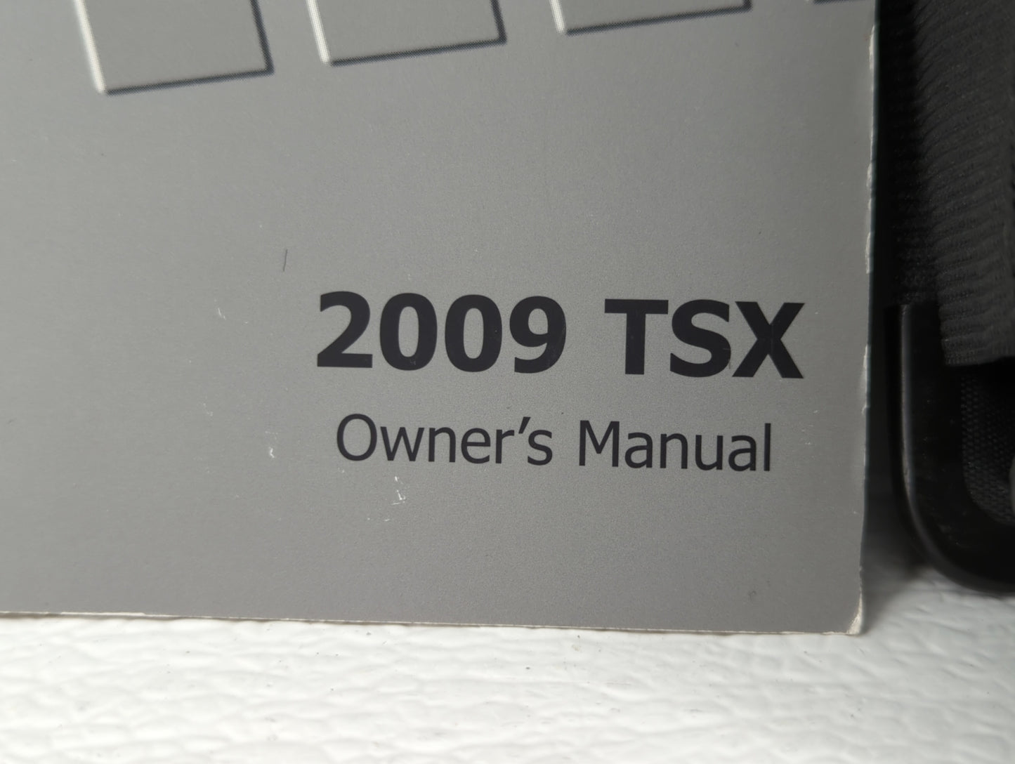 2009 Acura Tsx Owners Manual Book Guide OEM Used Auto Parts - Oemusedautoparts1.com