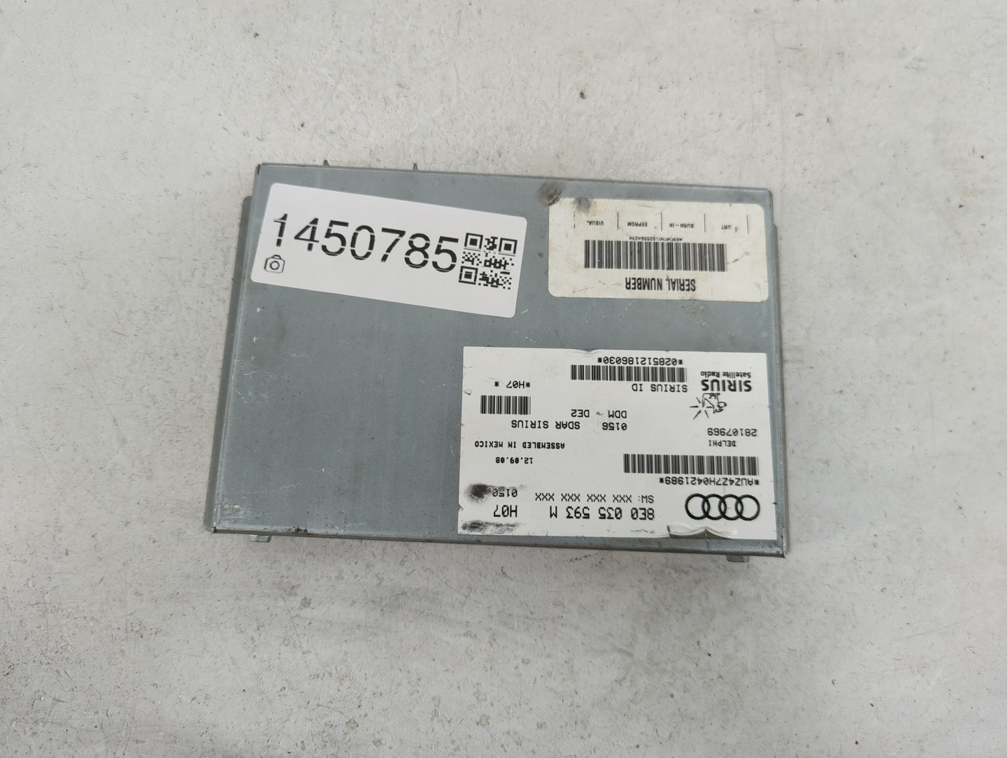 2009 Audi A3 Radio AM FM Cd Player Receiver Replacement P/N:8E0035593M 28107969 Fits OEM Used Auto Parts - Oemusedautoparts1