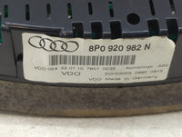 2009-2010 Audi A3 Instrument Cluster Speedometer Gauges P/N:8P0920982G Miles: Fits Fits 2009 2010 OEM Used Auto Parts - Oemu