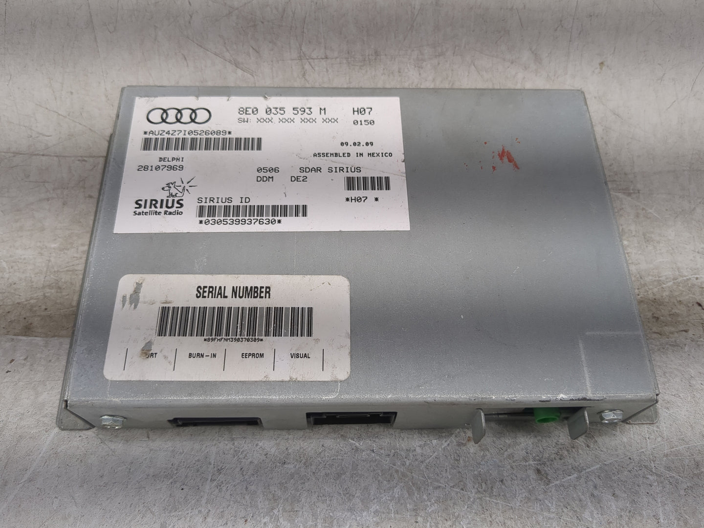 Audi A3 Tuner Satellite Receiver 8e0 035 593 M|28107969 - Oemusedautoparts1.com