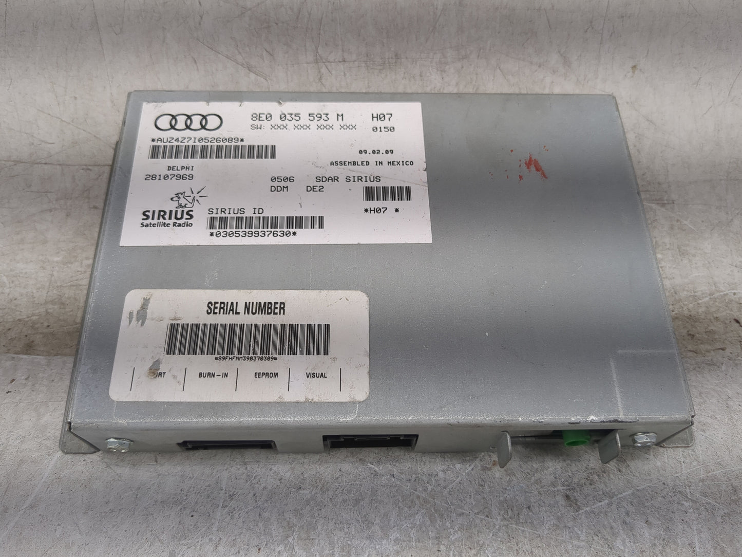 Audi A3 Tuner Satellite Receiver 8e0 035 593 M|28107969 - Oemusedautoparts1.com