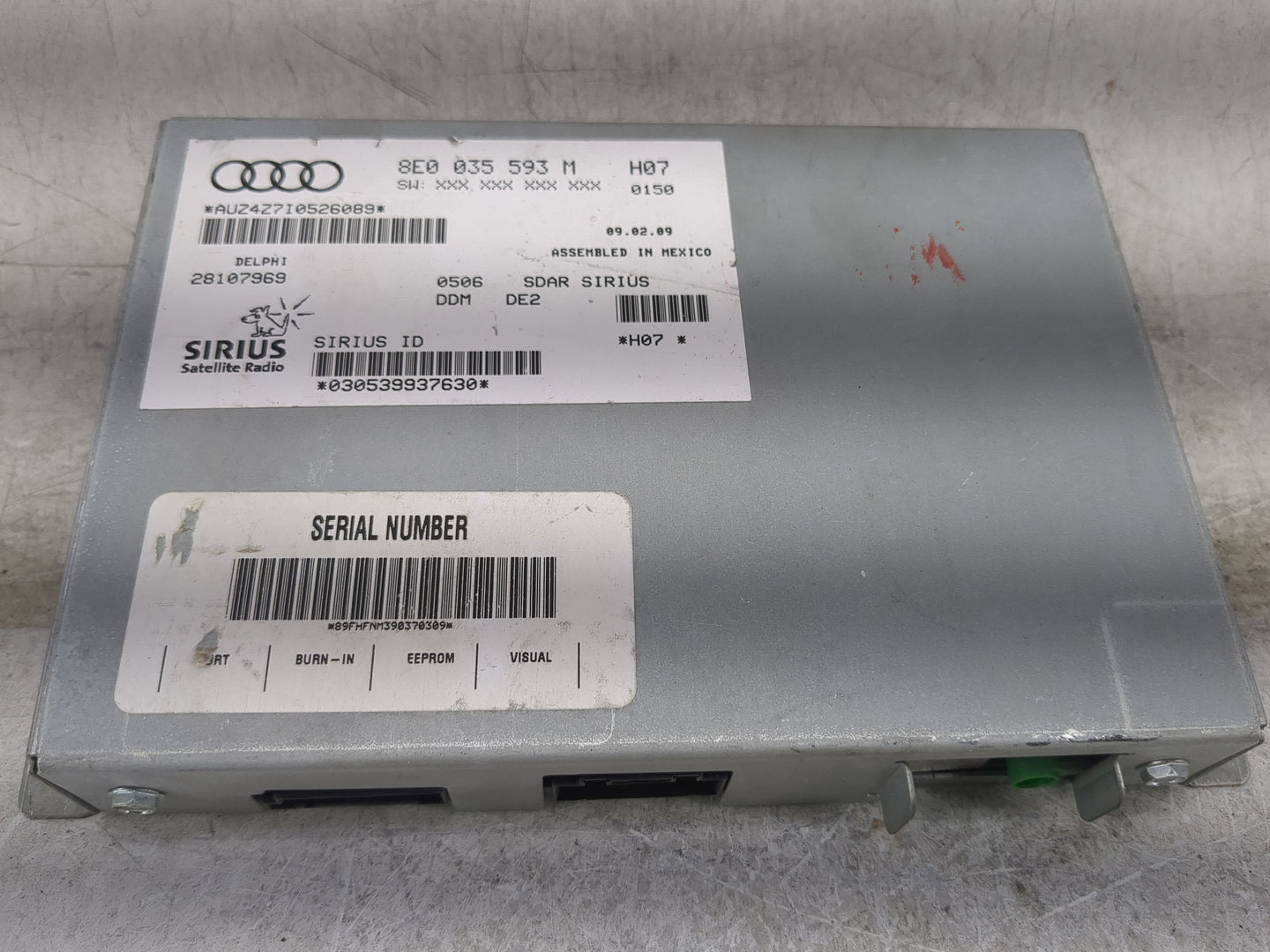 Audi A3 Tuner Satellite Receiver 8e0 035 593 M|28107969 - Oemusedautoparts1.com
