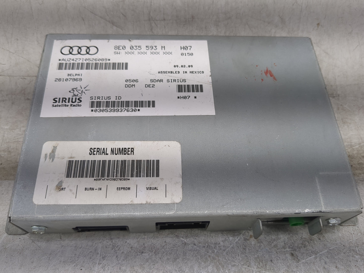 Audi A3 Tuner Satellite Receiver 8e0 035 593 M|28107969 - Oemusedautoparts1.com