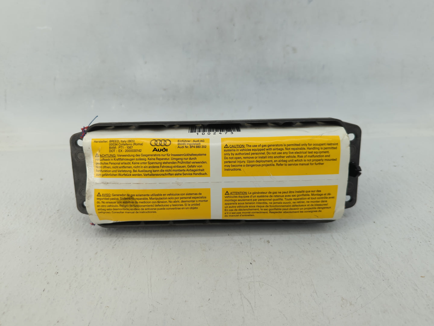 2009-2013 Audi A3 Air Bag Passenger Right Dashboard Oem - Oemusedautoparts1.com