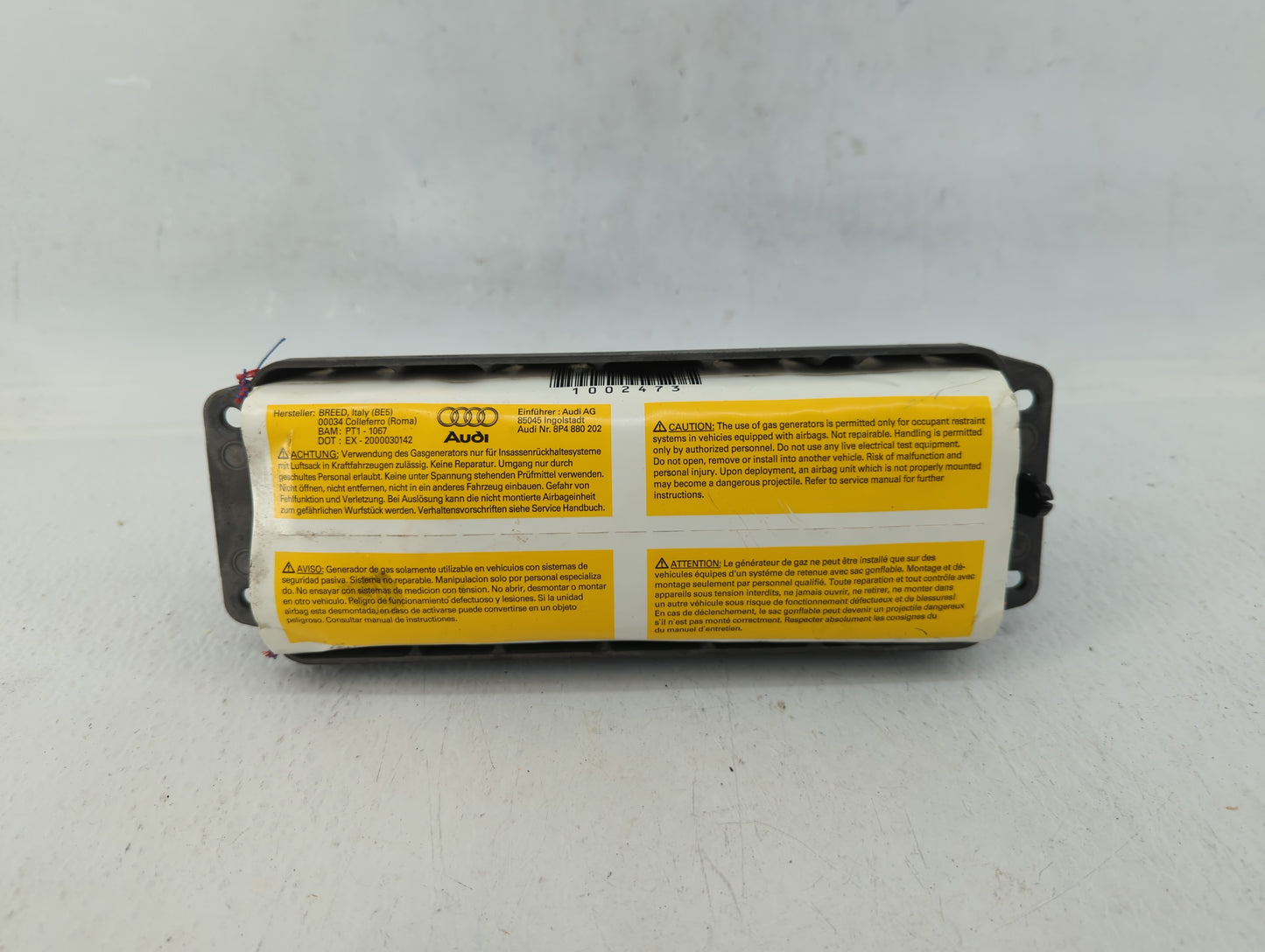 2009-2013 Audi A3 Air Bag Passenger Right Dashboard Oem - Oemusedautoparts1.com
