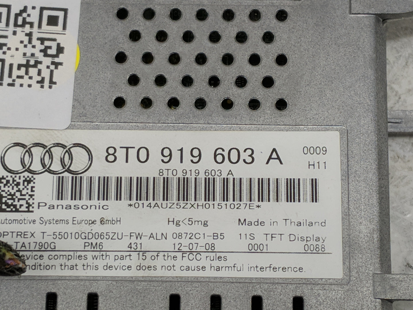 2006-2009 Audi A4 Information Display Screen - Oemusedautoparts1.com