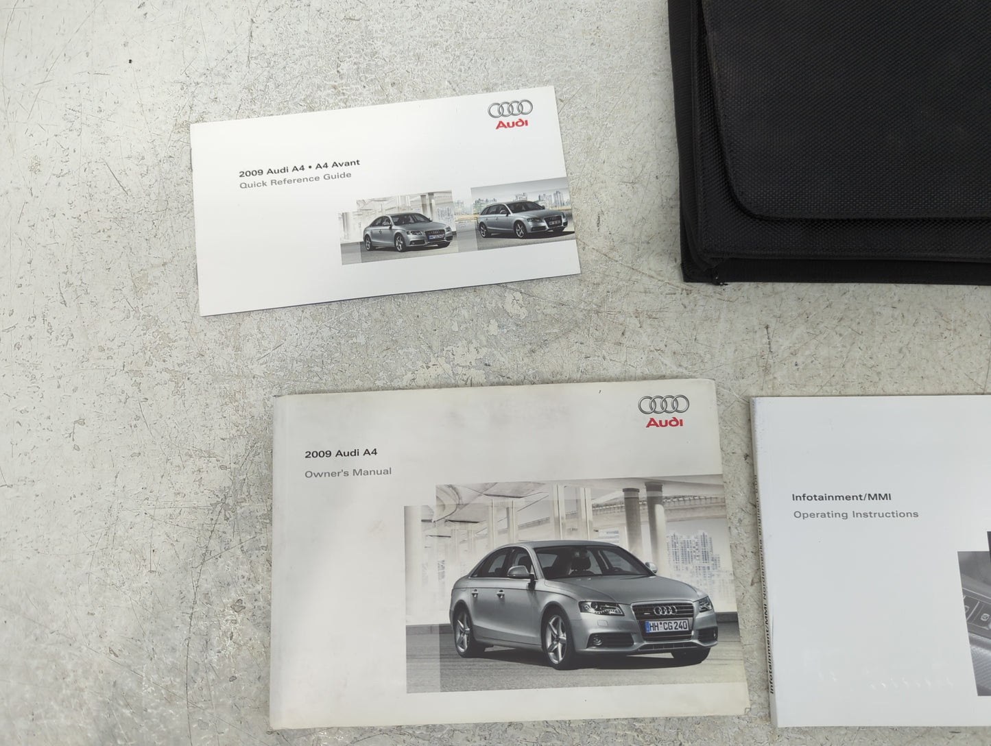 2009 Audi A4 Owners Manual Book Guide P/N:291 561 8K2 OEM Used Auto Parts - Oemusedautoparts1.com