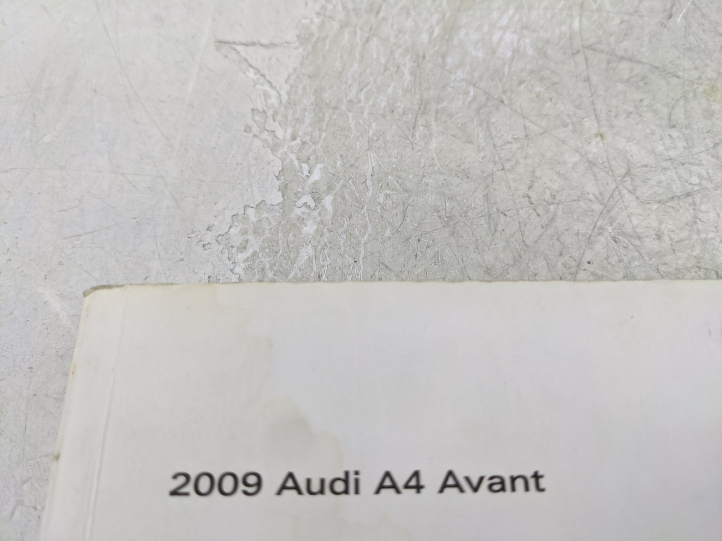 2009 Audi A4 Owners Manual Book Guide OEM Used Auto Parts - Oemusedautoparts1.com