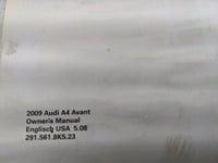 2009 Audi A4 Owners Manual Book Guide OEM Used Auto Parts - Oemusedautoparts1.com
