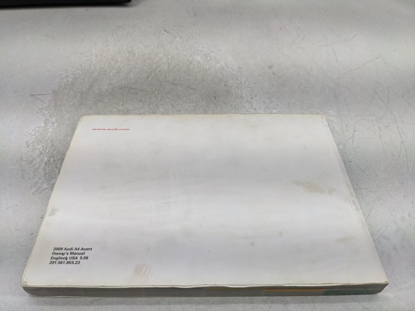 2009 Audi A4 Owners Manual Book Guide OEM Used Auto Parts - Oemusedautoparts1.com