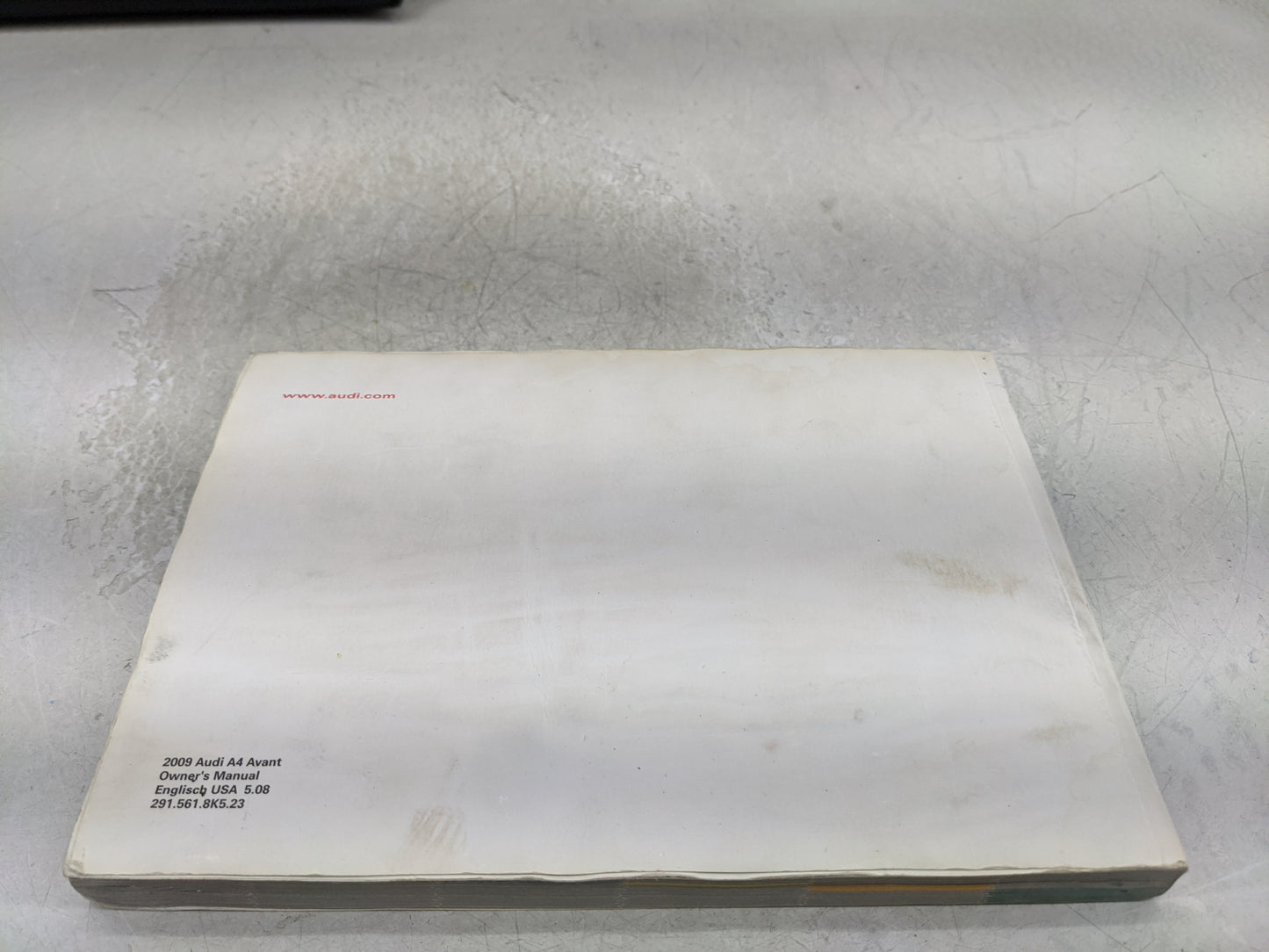 2009 Audi A4 Owners Manual Book Guide OEM Used Auto Parts - Oemusedautoparts1.com