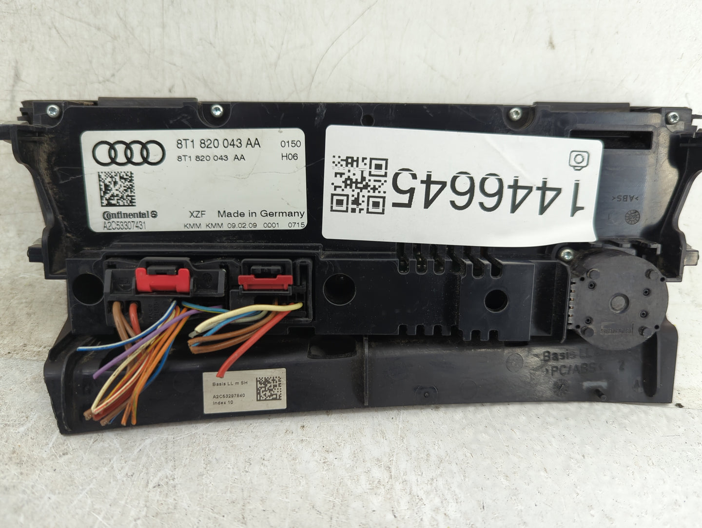 2009-2012 Audi A4 Climate Control Module Temperature AC/Heater Replacement P/N:8T1820043AA A2C53307431 Fits OEM Used Auto Pa