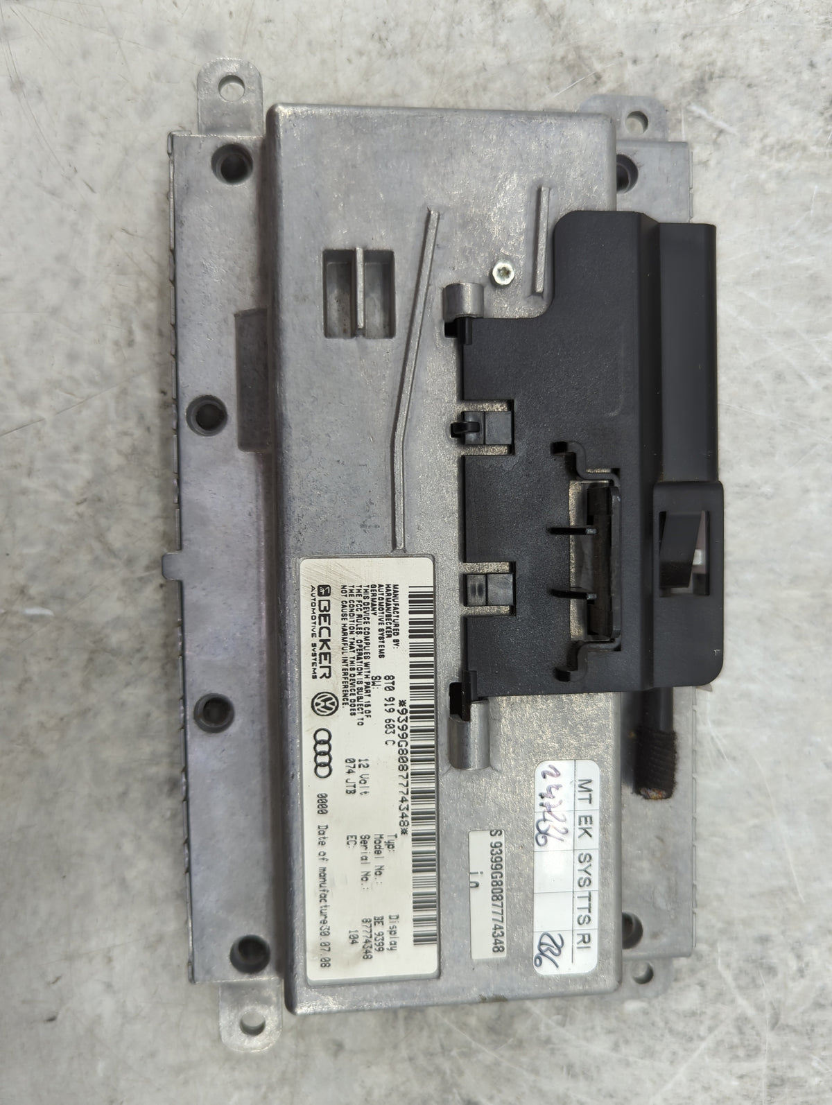 2009 Audi A4 Information Radio Display Screen 1451581 - Oemusedautoparts1.com
