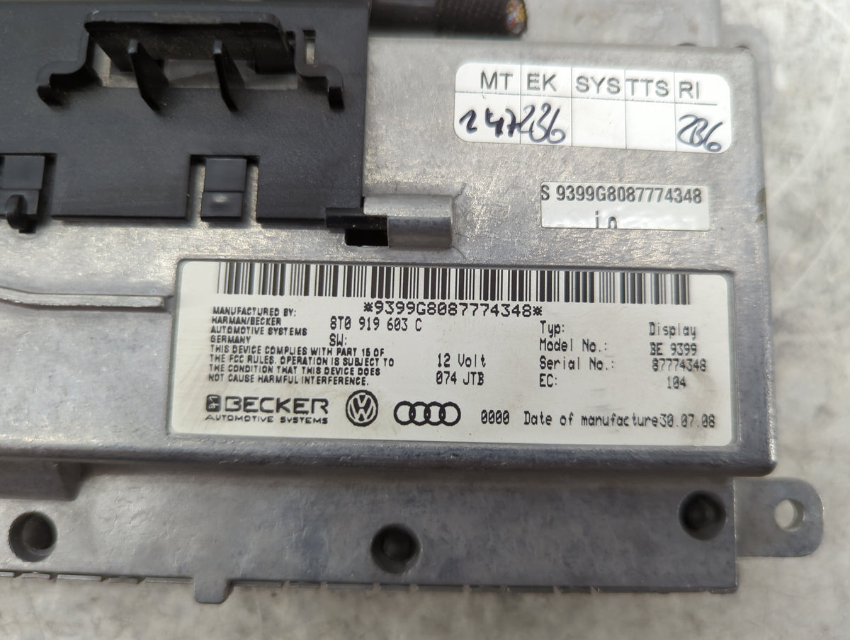 2009 Audi A4 Information Radio Display Screen 1451581 - Oemusedautoparts1.com