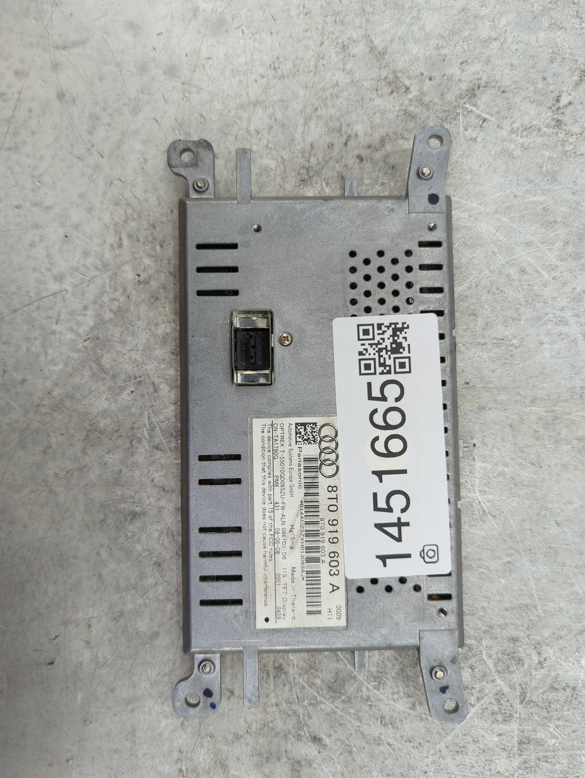 2009-2016 Audi A4 Information Radio Display Screen 1451665 - Oemusedautoparts1.com