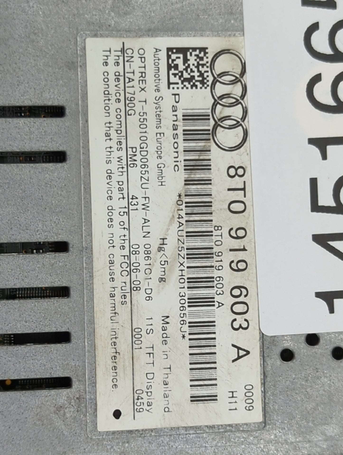 2009-2016 Audi A4 Information Display Screen - Oemusedautoparts1.com