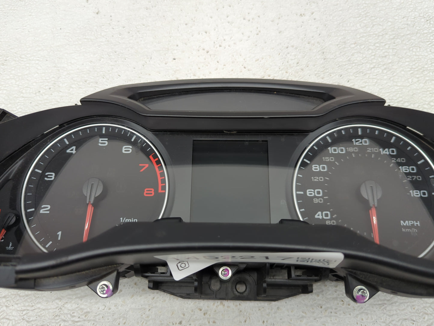 2009 Audi A4 Instrument Cluster Speedometer Gauges P/N:8K0920950A Fits OEM Used Auto Parts - Oemusedautoparts1.com