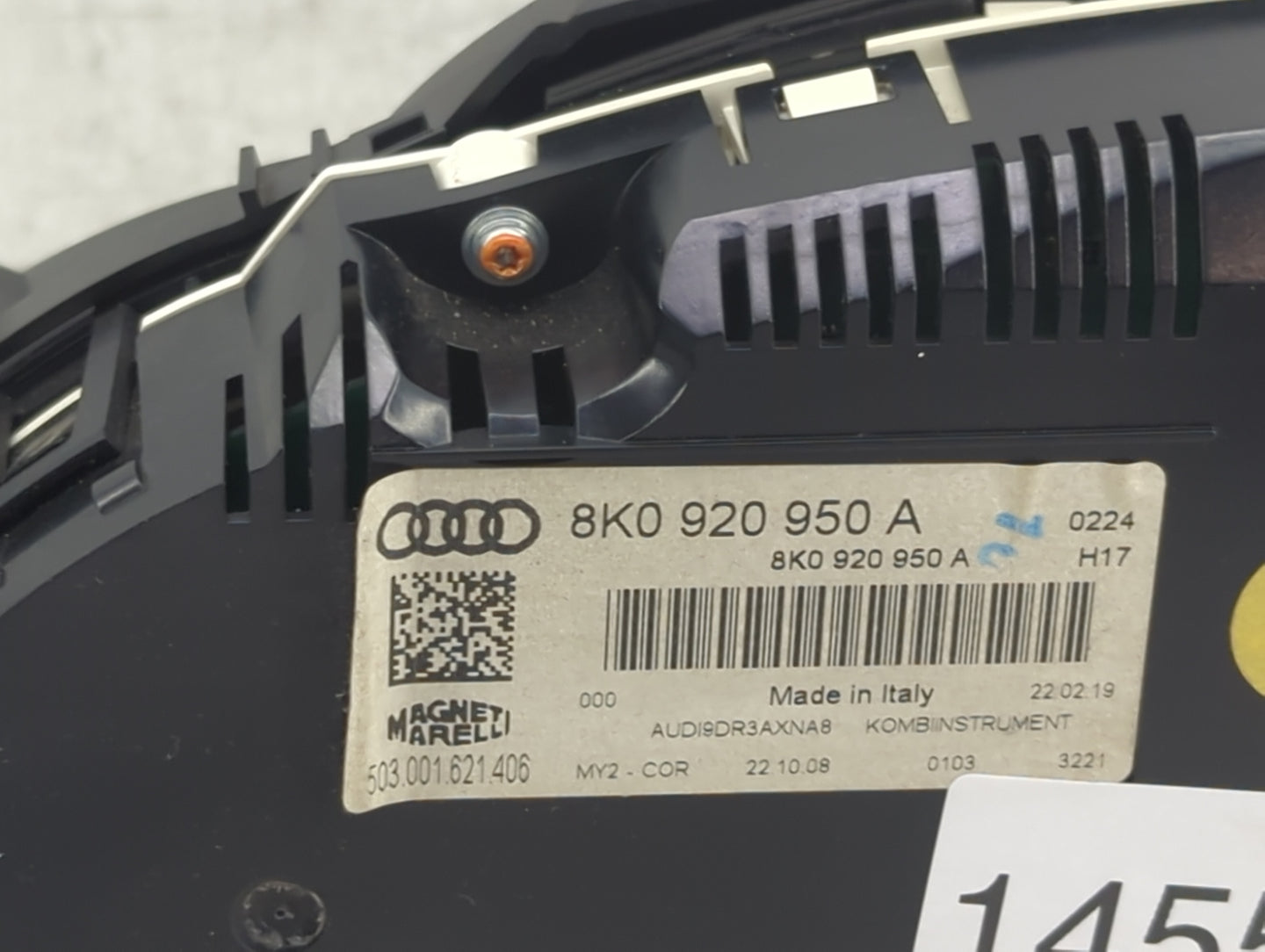 2009 Audi A4 Instrument Cluster Speedometer Gauges P/N:8K0920950A 503001621406 Miles:146K Fits OEM Used Auto Parts - Oemused