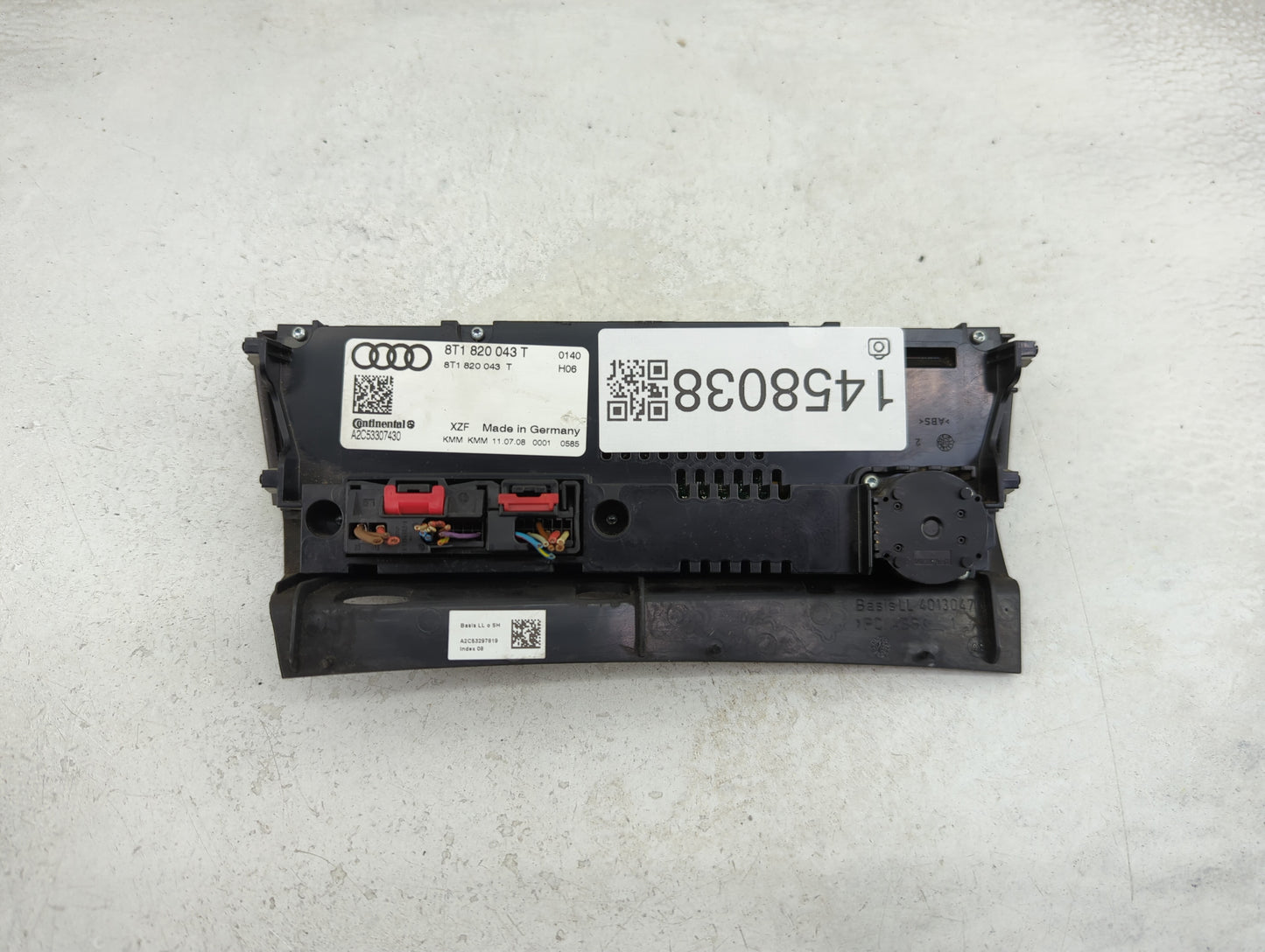 2009-2012 Audi A4 Climate Control Module Temperature AC/Heater Replacement P/N:8T1 820 043 T Fits Fits 2008 2009 2010 2011 2