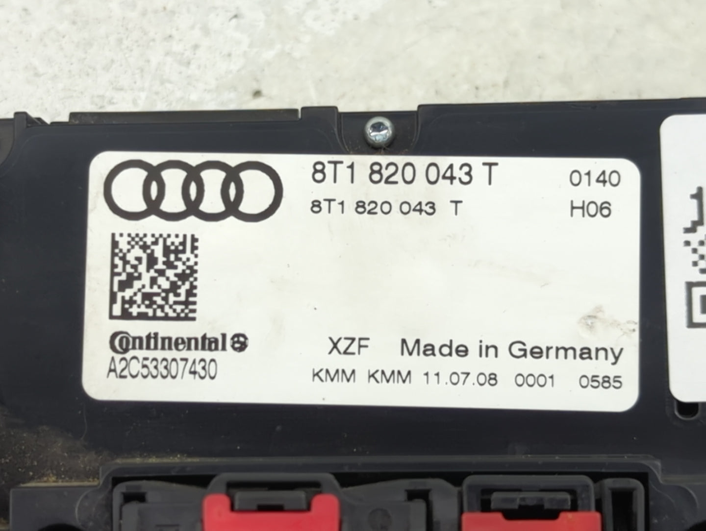 2009-2012 Audi A4 Climate Control Module Temperature AC/Heater Replacement P/N:8T1 820 043 T Fits Fits 2008 2009 2010 2011 2