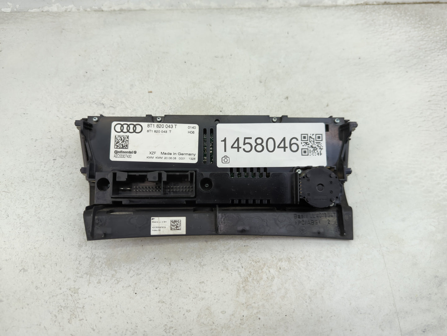 2009-2012 Audi A4 Climate Control Module Temperature AC/Heater Replacement P/N:8T1 820 043 T Fits Fits 2008 2009 2010 2011 2