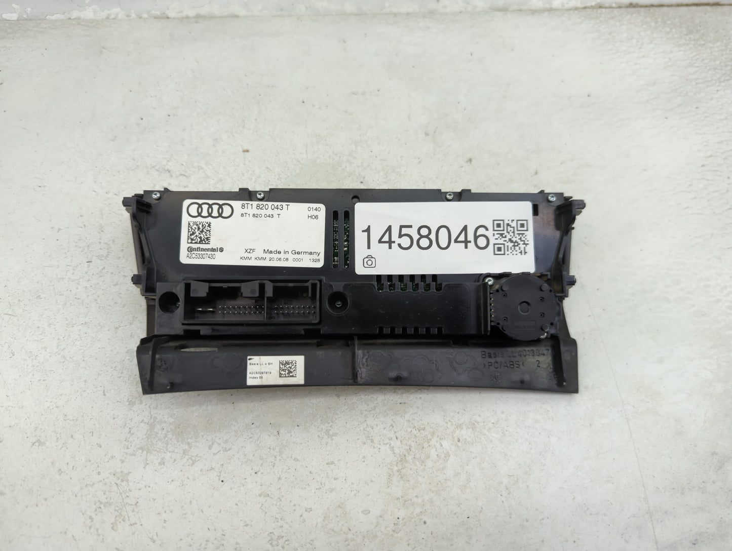 2009-2012 Audi A4 Climate Control Module Temperature AC/Heater Replacement P/N:8T1 820 043 T Fits Fits 2008 2009 2010 2011 2