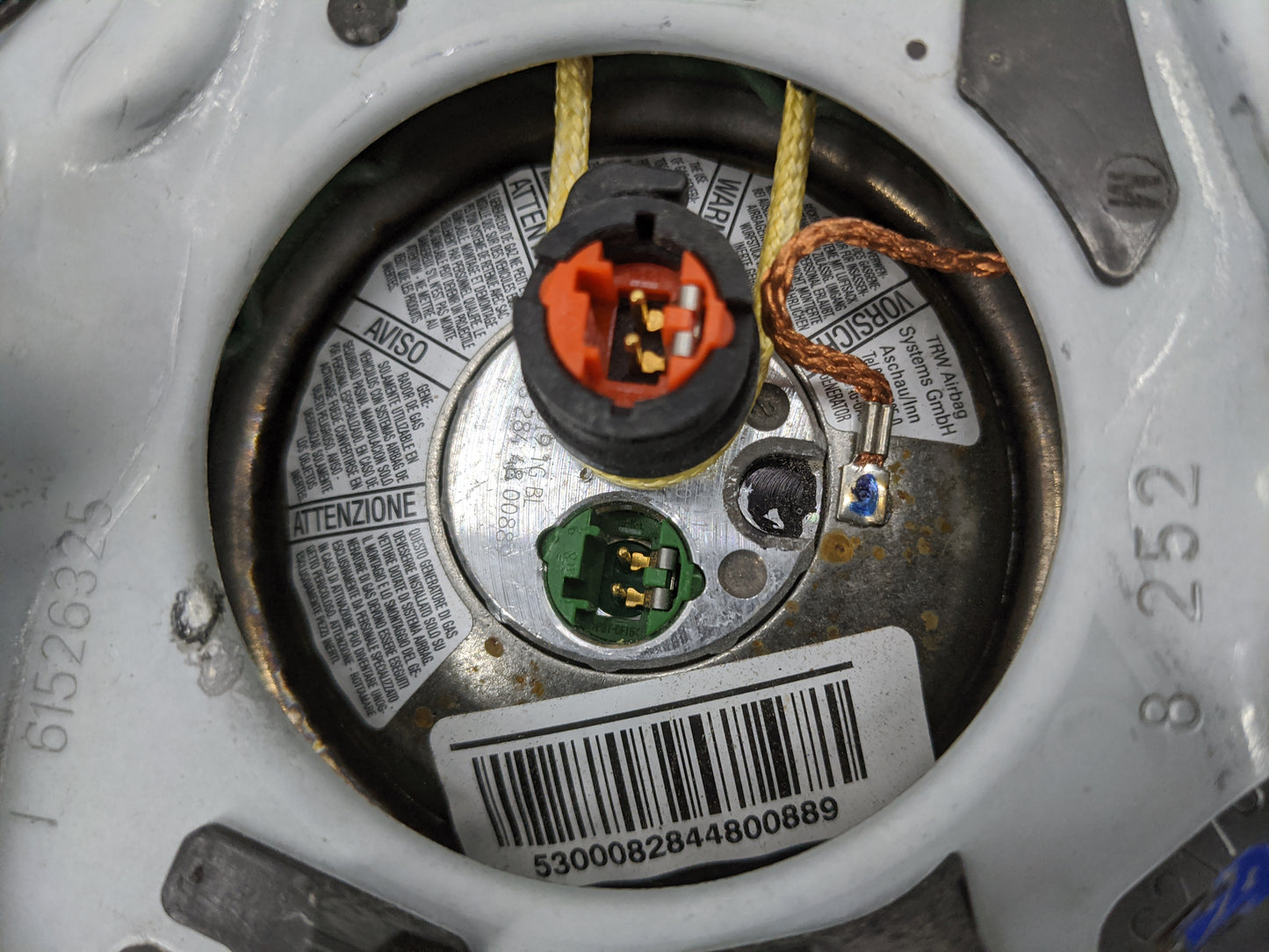 2007-2009 Audi A4 Air Bag Driver Left Steering Wheel Mounted 1477532 - Oemusedautoparts1.com